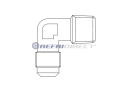 brass fittings Castel, elbows SAE per NPT Mod. 7220/3 3/8 SAE X 3/8 NPT